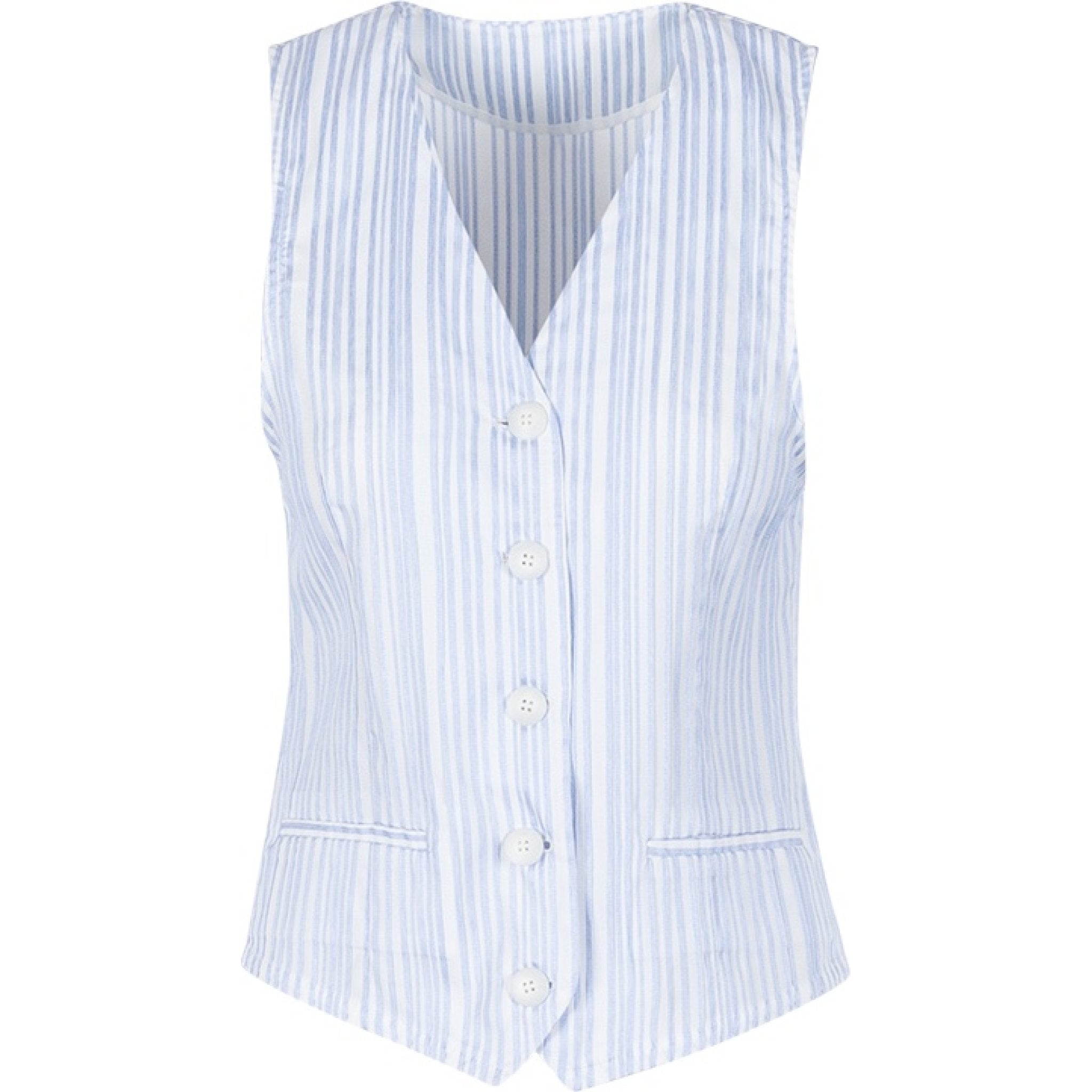 Guenda striped gilet sky