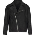 Gery suede jacket black