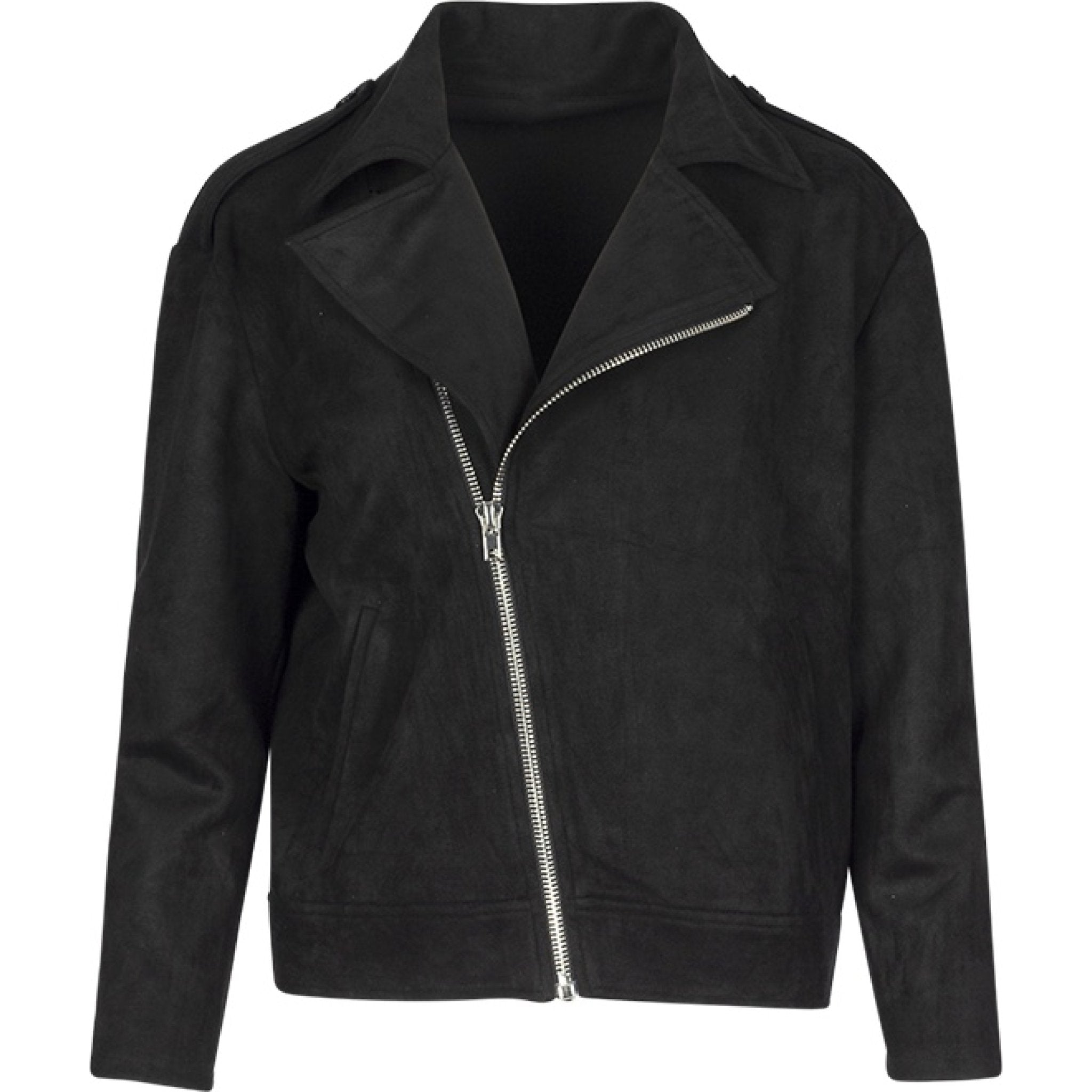 Gery suede jacket black