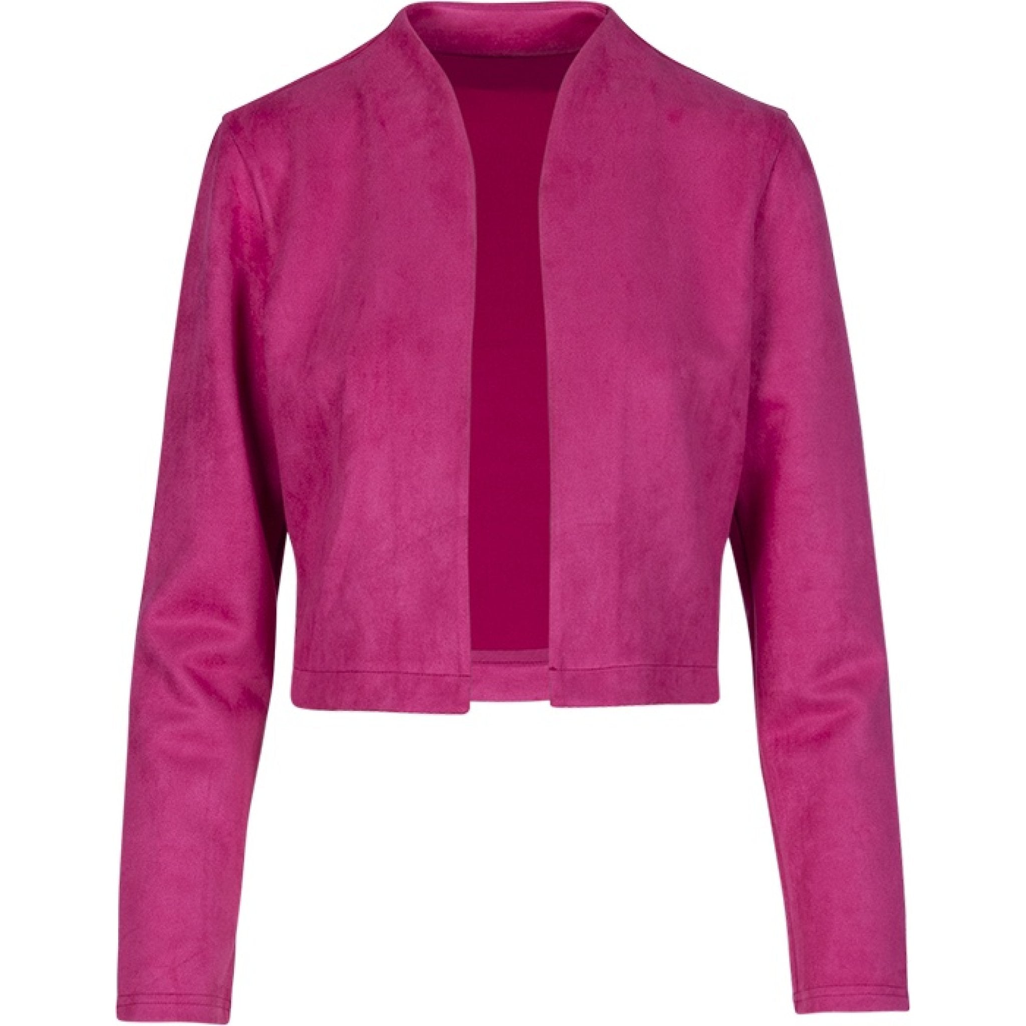 Gina suede jacket fucsia
