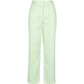 Palma striped trouser green