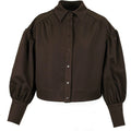 Ring stretch shirt jacket choko