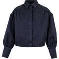 Ring stretch shirt jacket marine