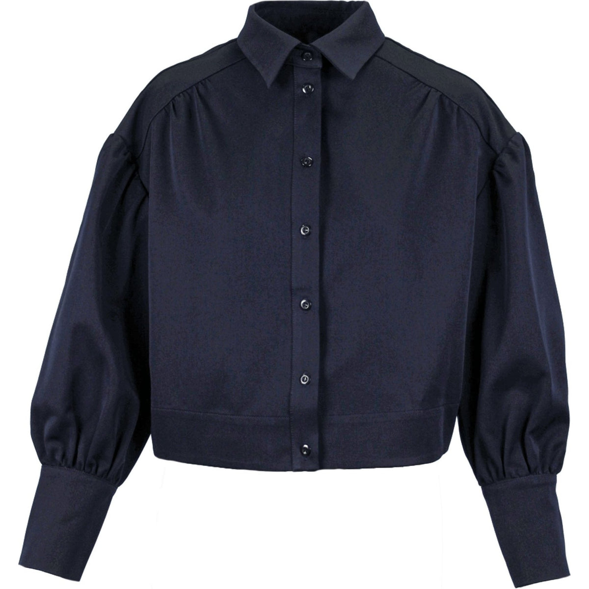Ring stretch shirt jacket marine