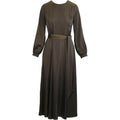 Satin longdress mud
