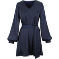 Satin short dress admiral