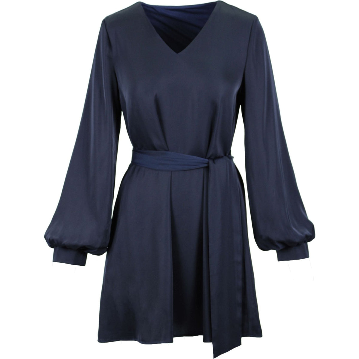 Satin short dress admiral