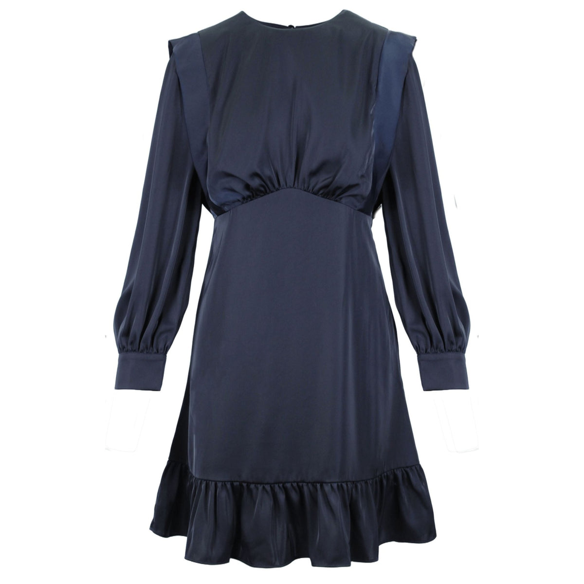 Satin short dress admiral