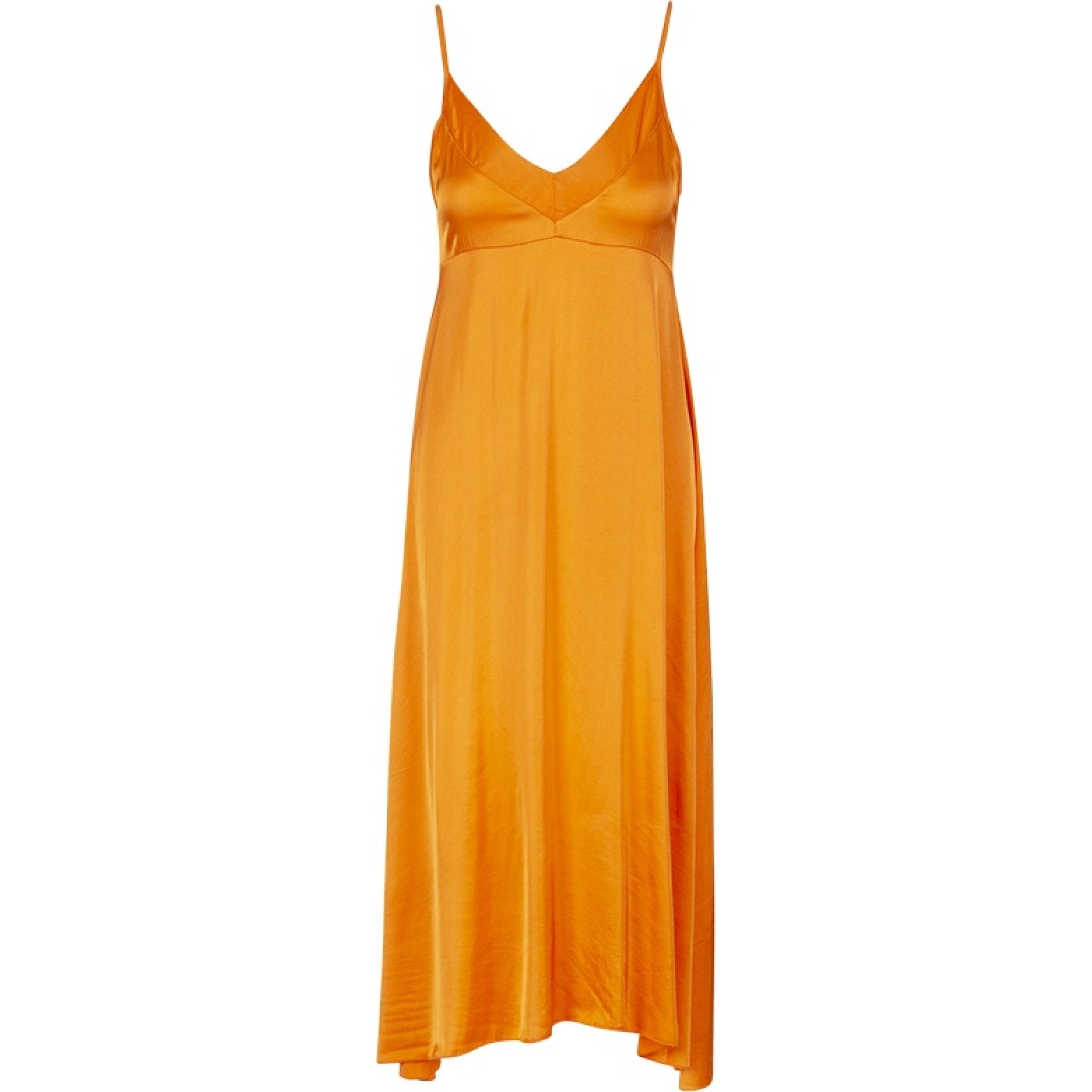 Dight viscose dress orange