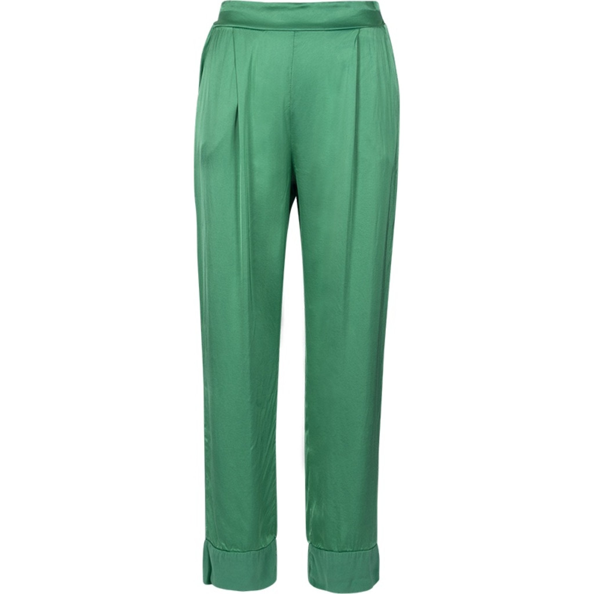 Plume viscose trouser emerald