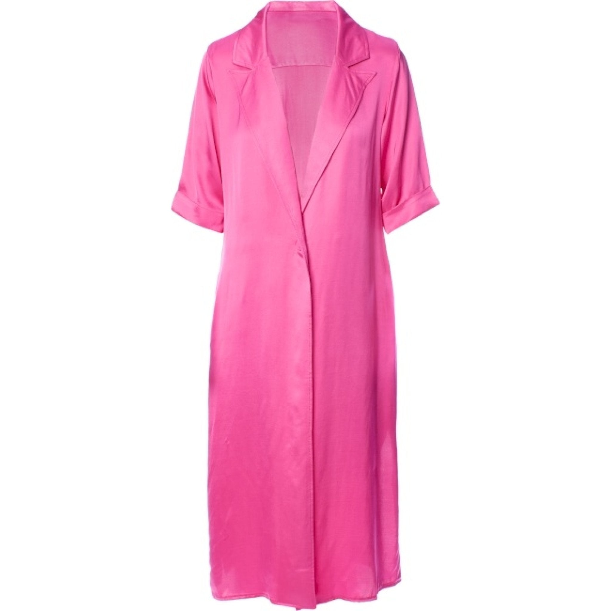 Viscose coat fucsia