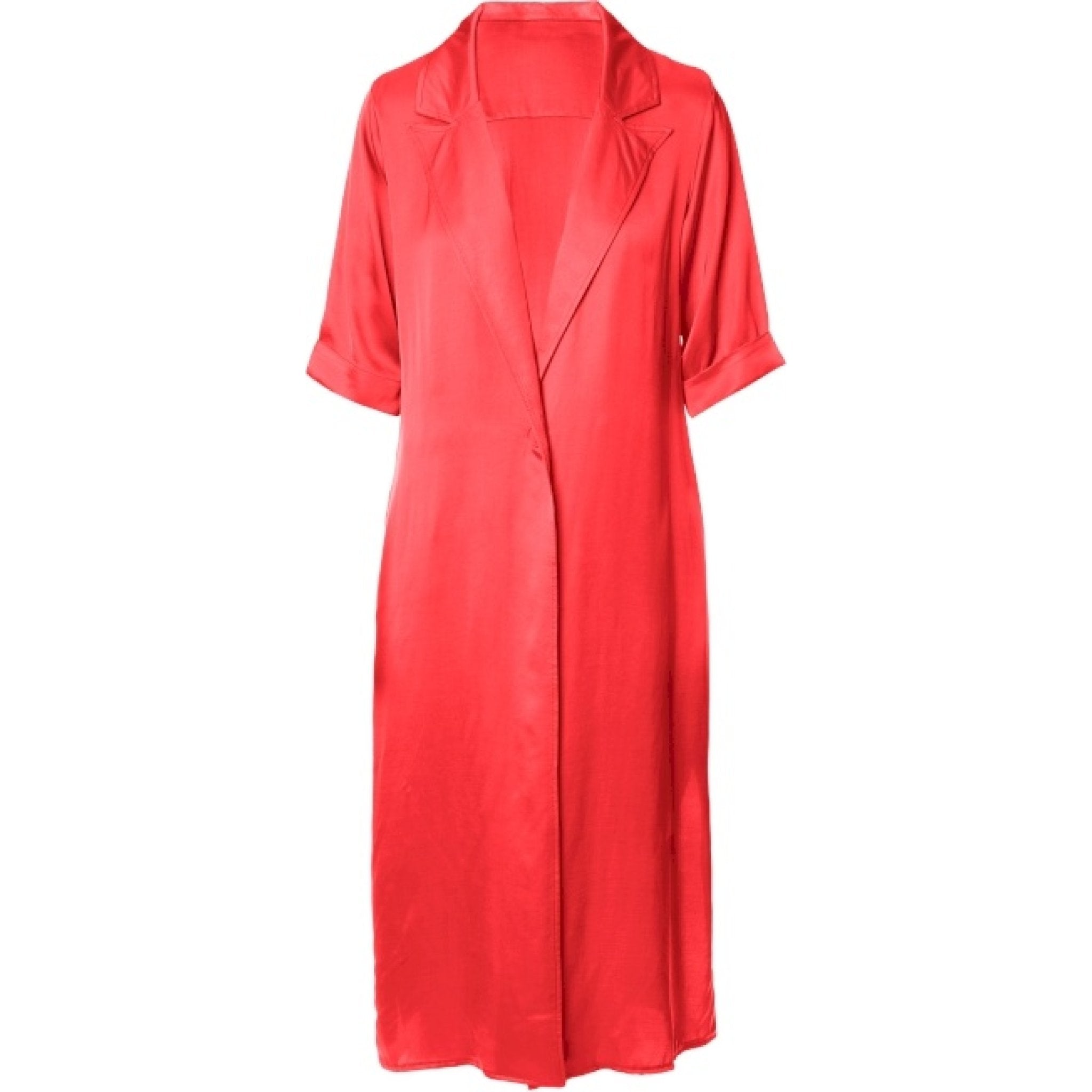 Viscose coat red