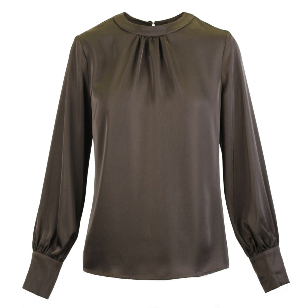 Satin blouse mud
