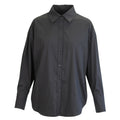 Cotton plain shirt black