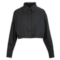 Cotton plain shirt black