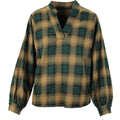 Rayon check  shirt peanut
