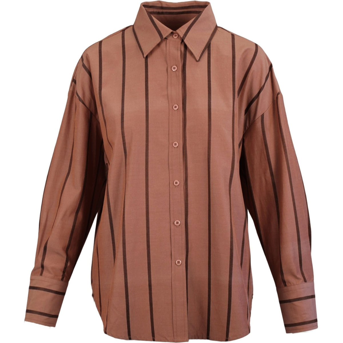 Cotton stripe shirt blush