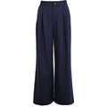 Soft stripe trouser blue