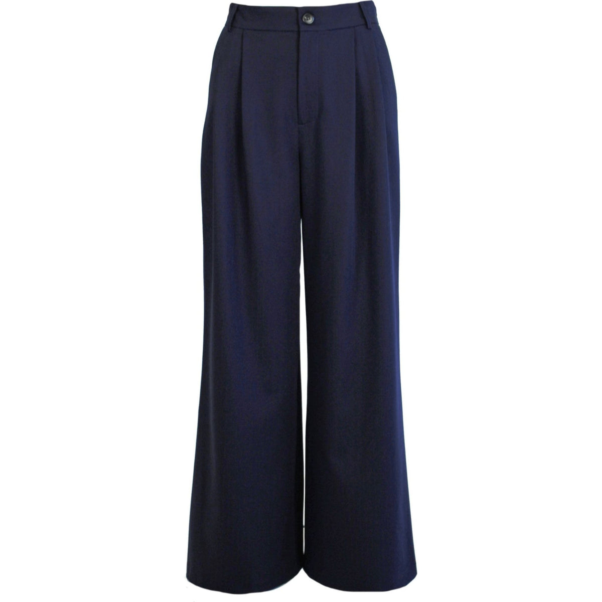 Soft stripe trouser blue