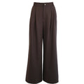 Soft stripe trouser brunette