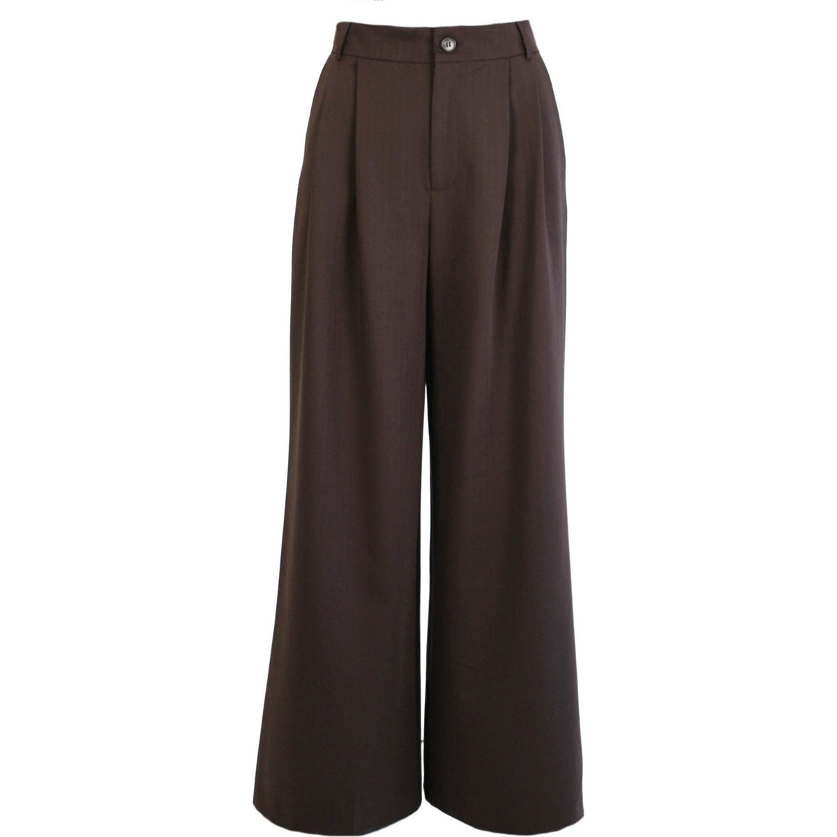 Soft stripe trouser brunette