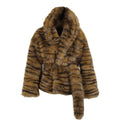 Tiger fur  fur kimono honey