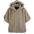Posh fur cape chalck