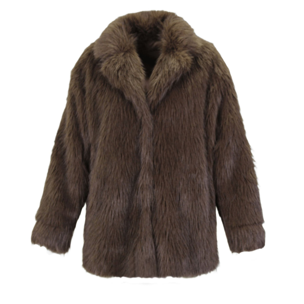 Wolf fur  fur coat choko
