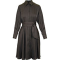 Satin midi dress mud