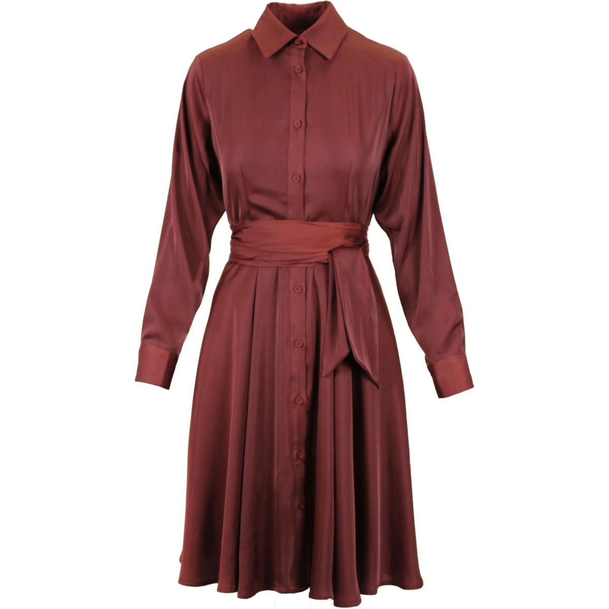 Satin midi dress shiraz
