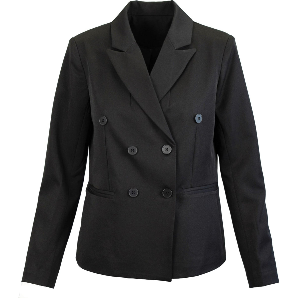 Ring stretch short jacket black