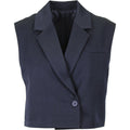 Ring stretch gilet marine