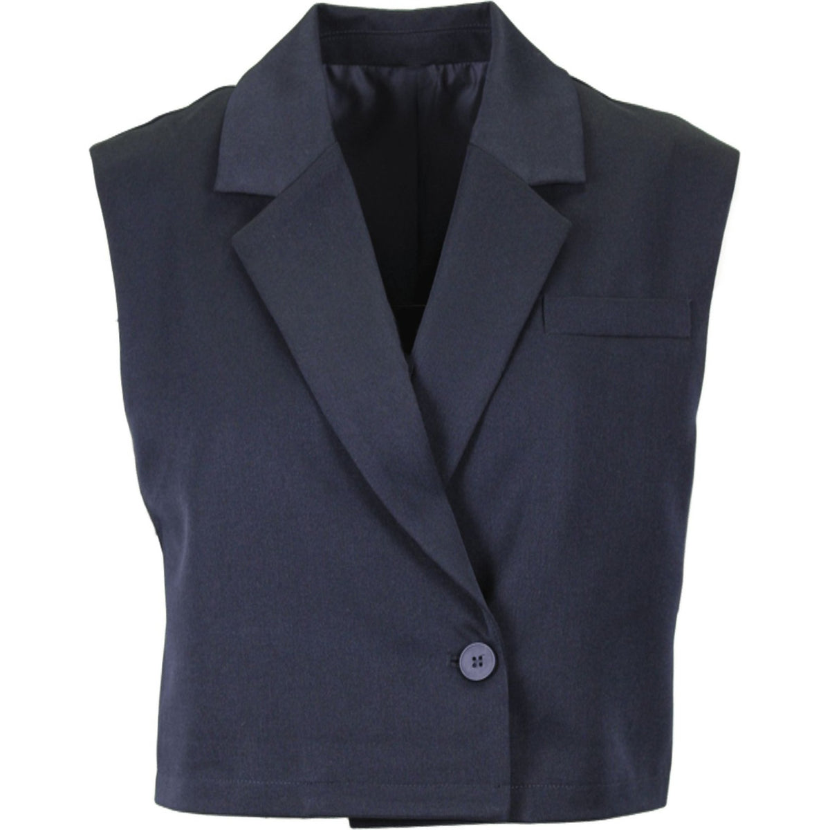 Ring stretch gilet marine