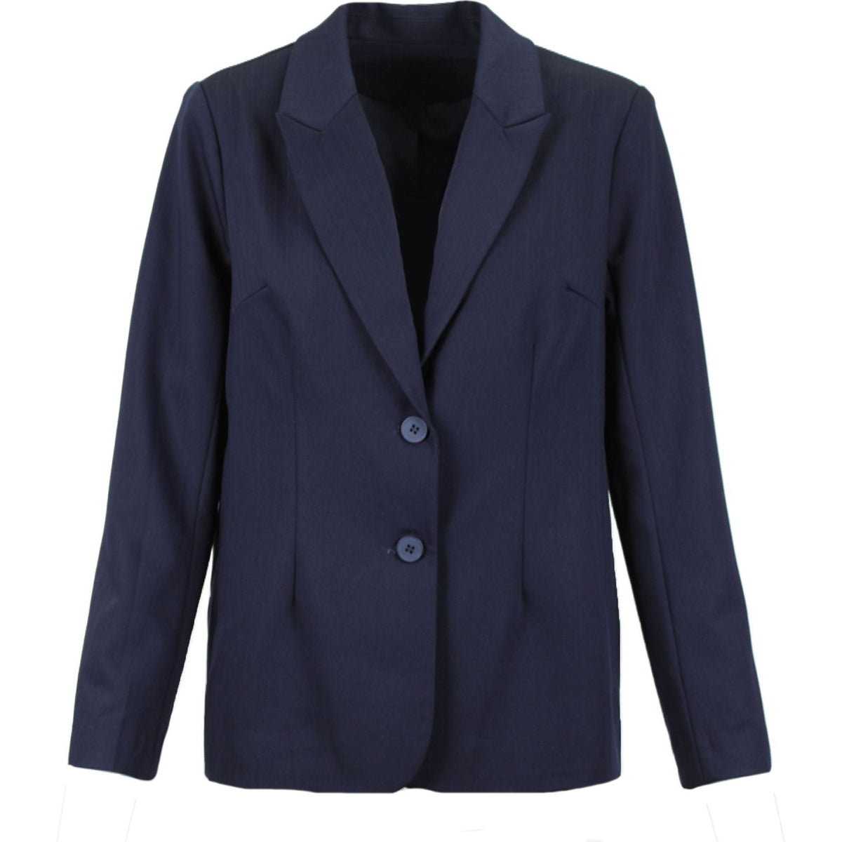 Soft stripe slim jacket blue