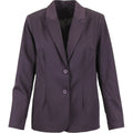 Soft stripe slim jacket mauve
