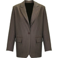 Viscose stripe over jacket wood