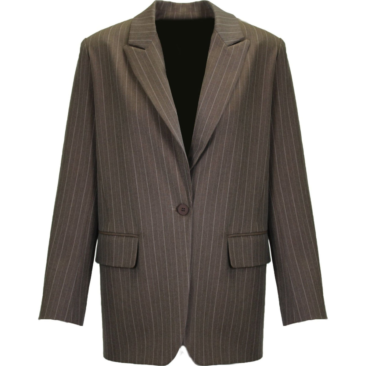 Viscose stripe over jacket wood