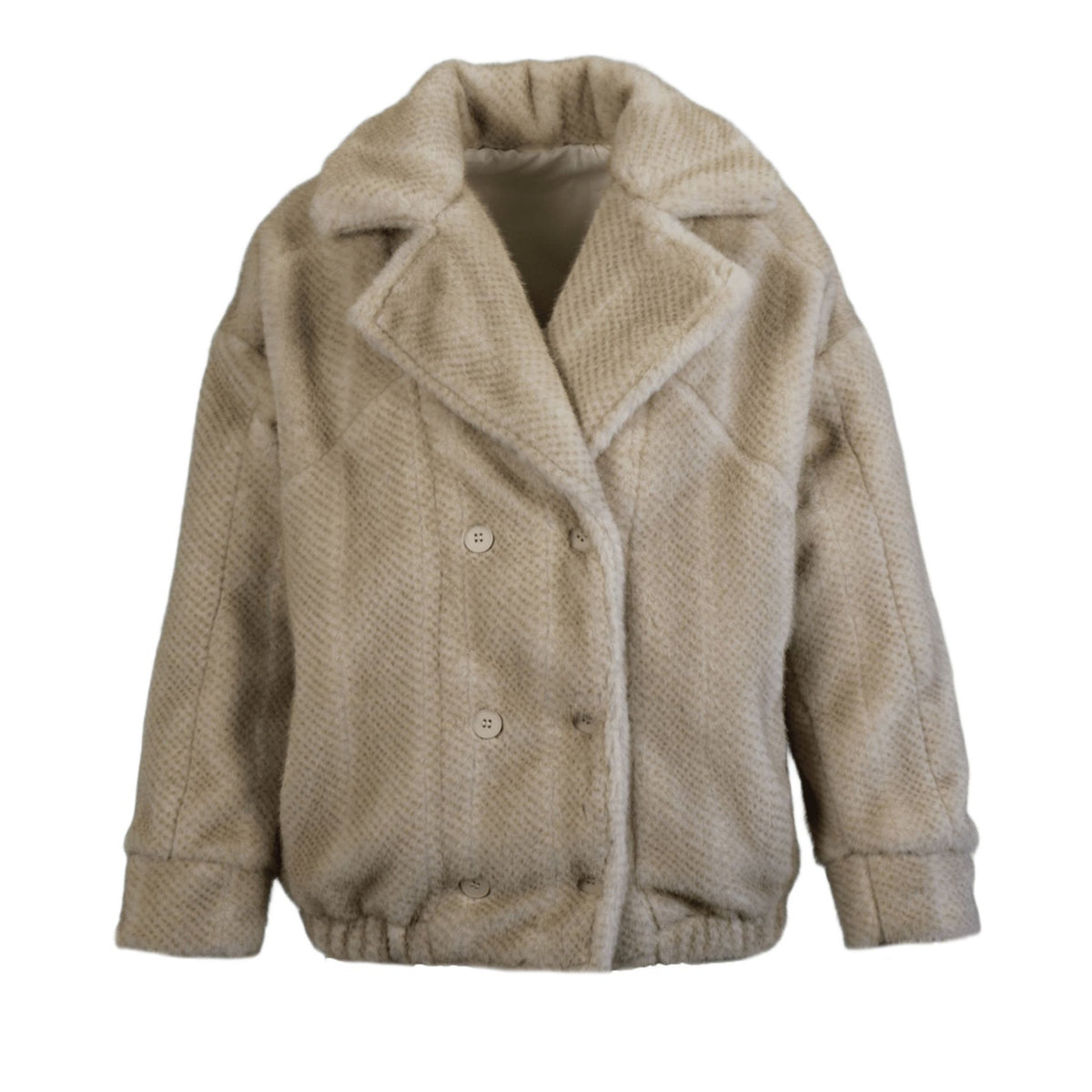 Posh fur bomber chalck
