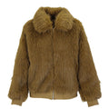 Wolf fur  fur bomber nut