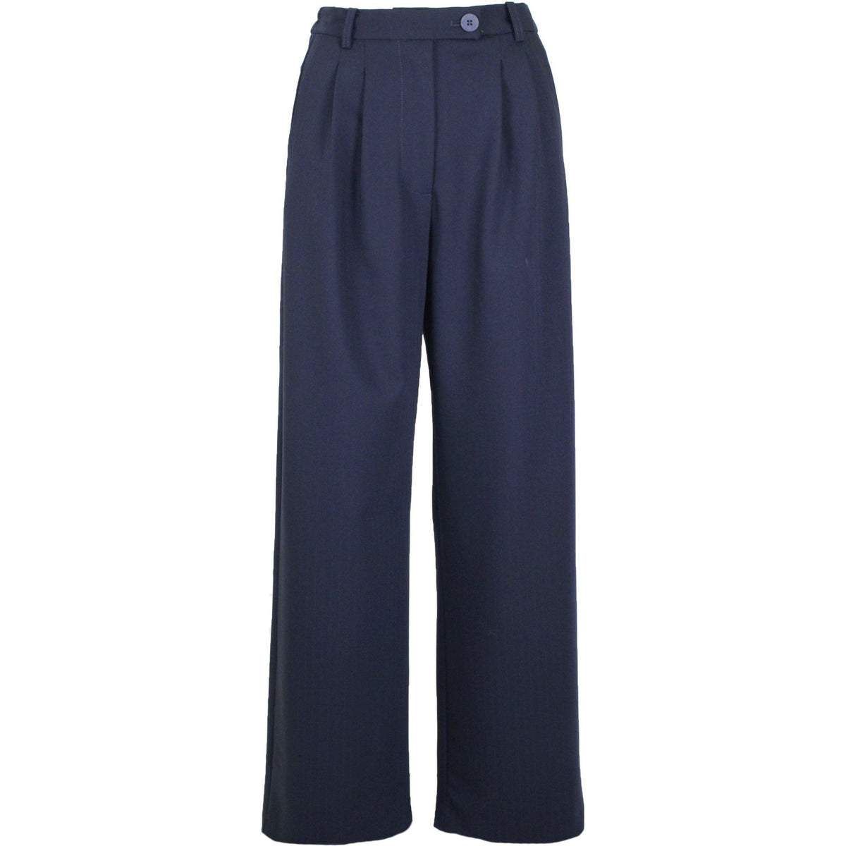 Soft stripe trouser blue