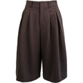 Soft stripe bermuda brunette
