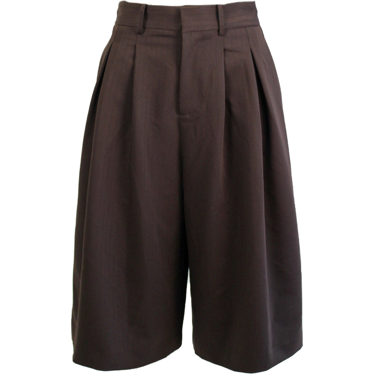 Soft stripe bermuda brunette