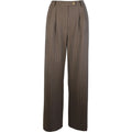 Viscose stripe trouser wood
