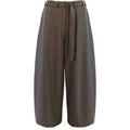 Viscose stripe trouser wood
