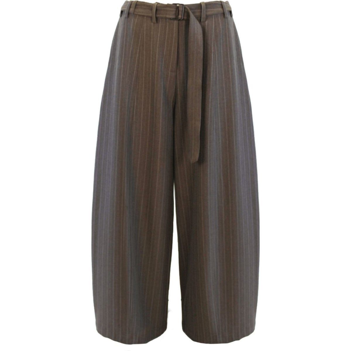 Viscose stripe trouser wood